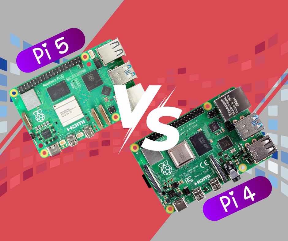 ปกบทความเปรียบเทียบ Raspberry Pi 4 vs Raspberry Pi 5