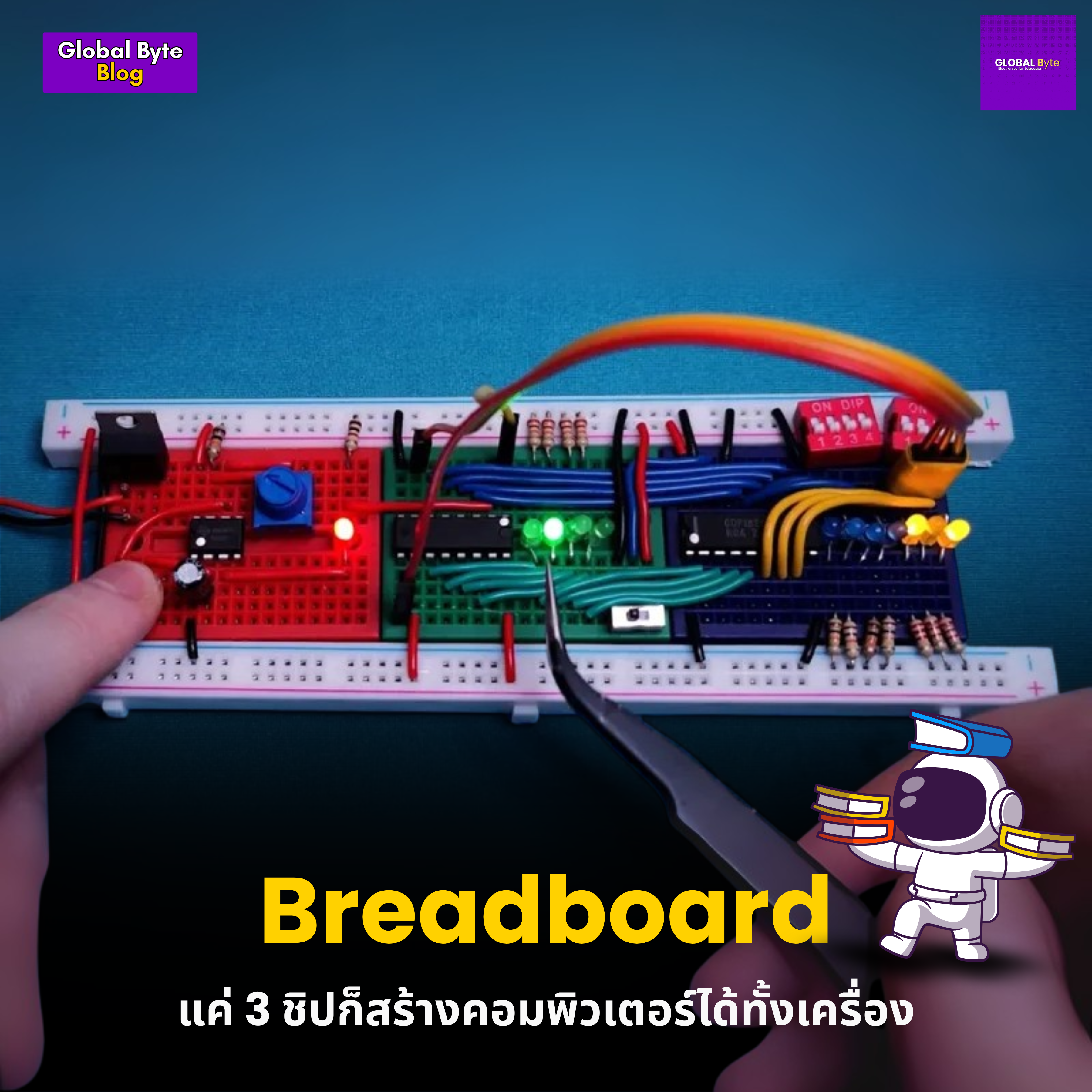 Breadboard! แค่ 3 ชิปก็สร้างคอมพิวเตอร์ได้ทั้งเครื่อง