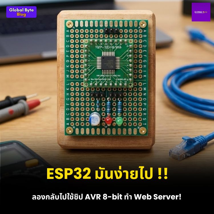 รันเว็บเซิร์ฟเวอร์ด้วยชิป 8-bit จิ๋วสุดขีด สเปกต่ำกว่าบุหรี่ไฟฟ้า!