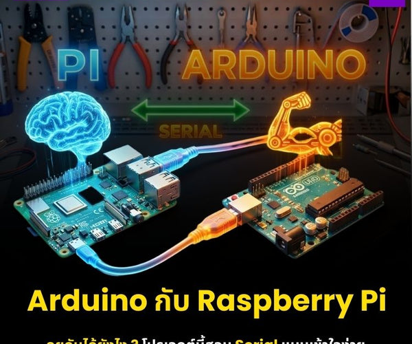 คู่มือเชื่อมต่อ Arduino กับ Raspberry Pi: ผสาน 2 สมองกลเพื่อสร้างหุ่นย ...