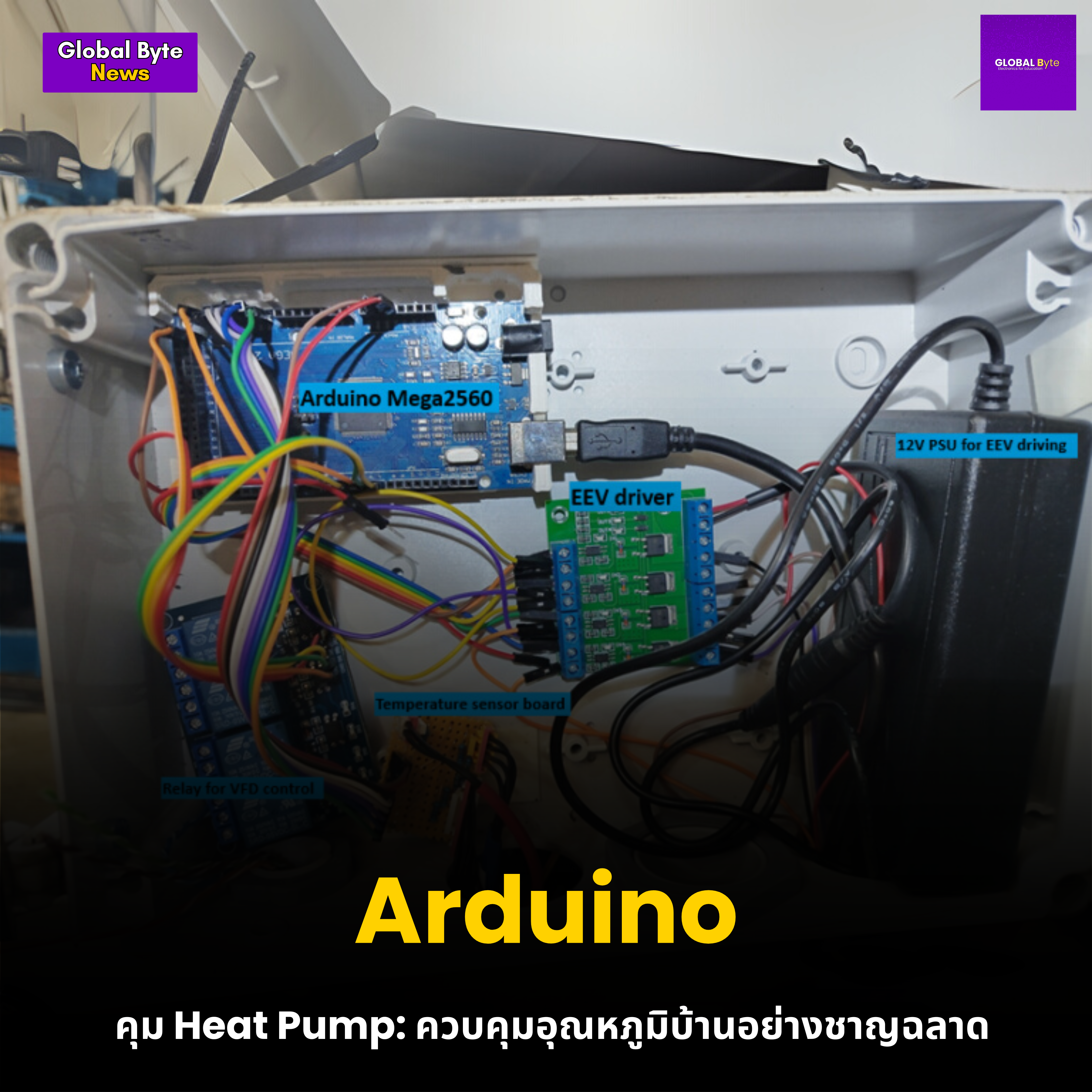 Arduino คุม Heat Pump: ควบคุมอุณหภูมิบ้านอย่างชาญฉลาด
