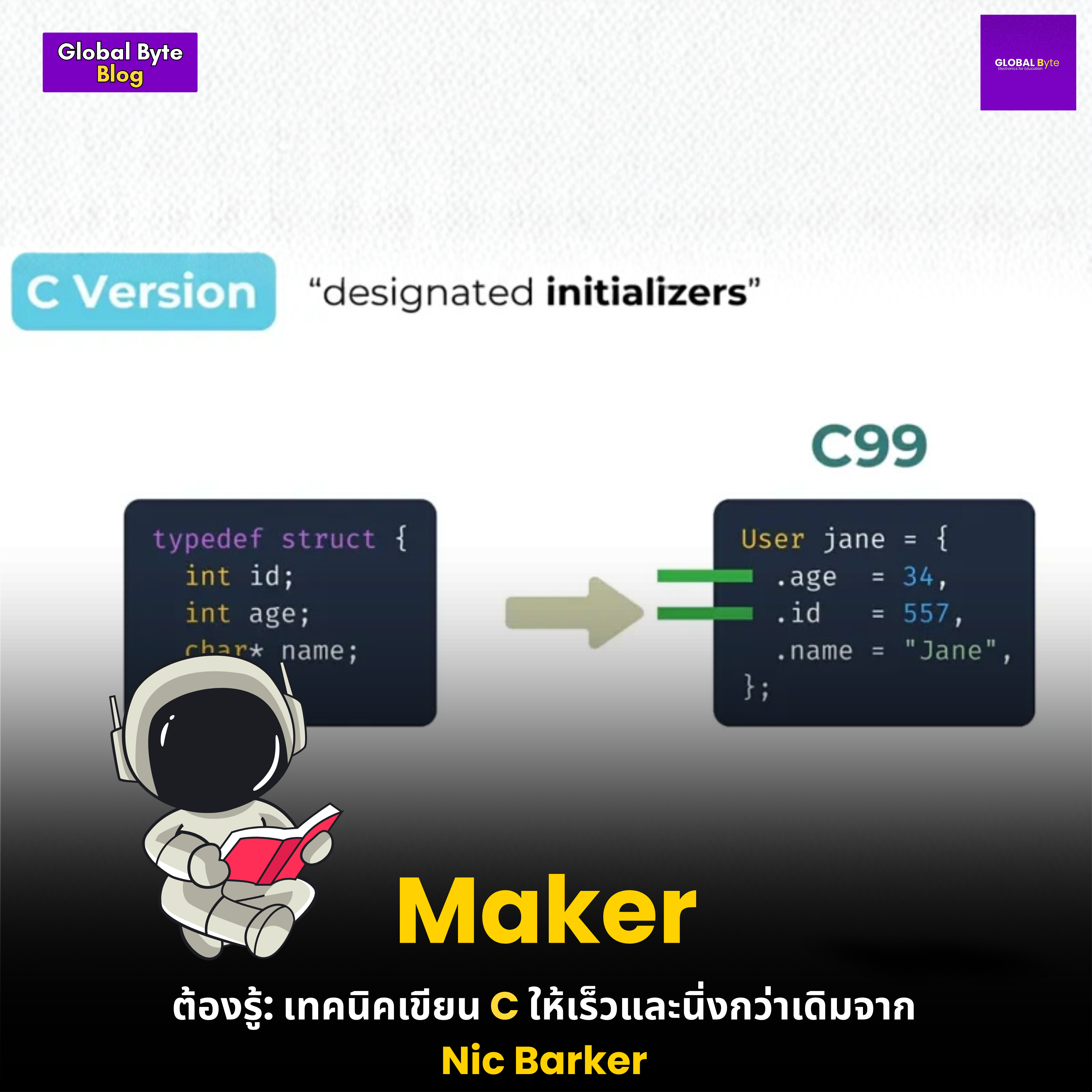 เทคนิคการเขียนโปรแกรม C ที่ทุกคนควรรู้ จาก Nic Barker