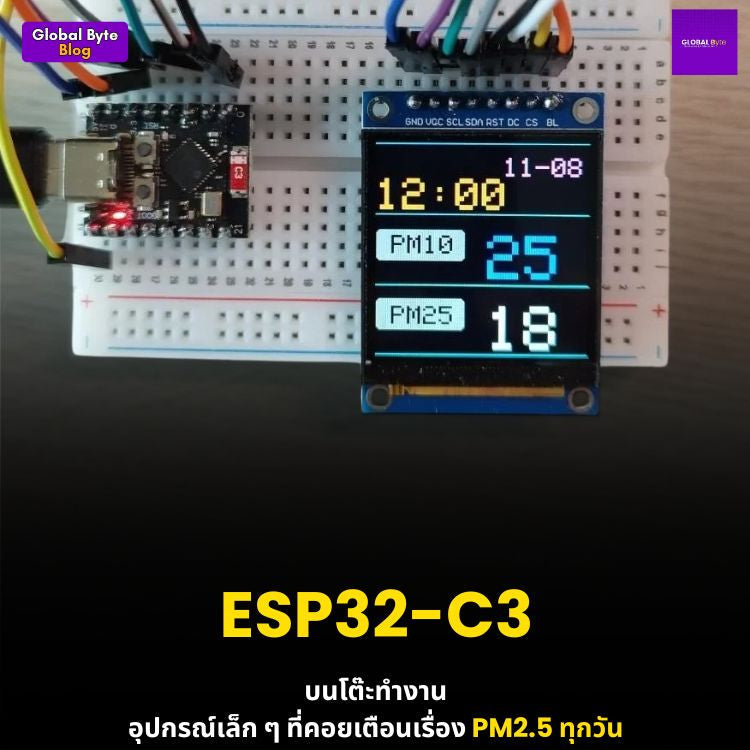 เครื่องวัดฝุ่น pm2.5 ทำเอง 