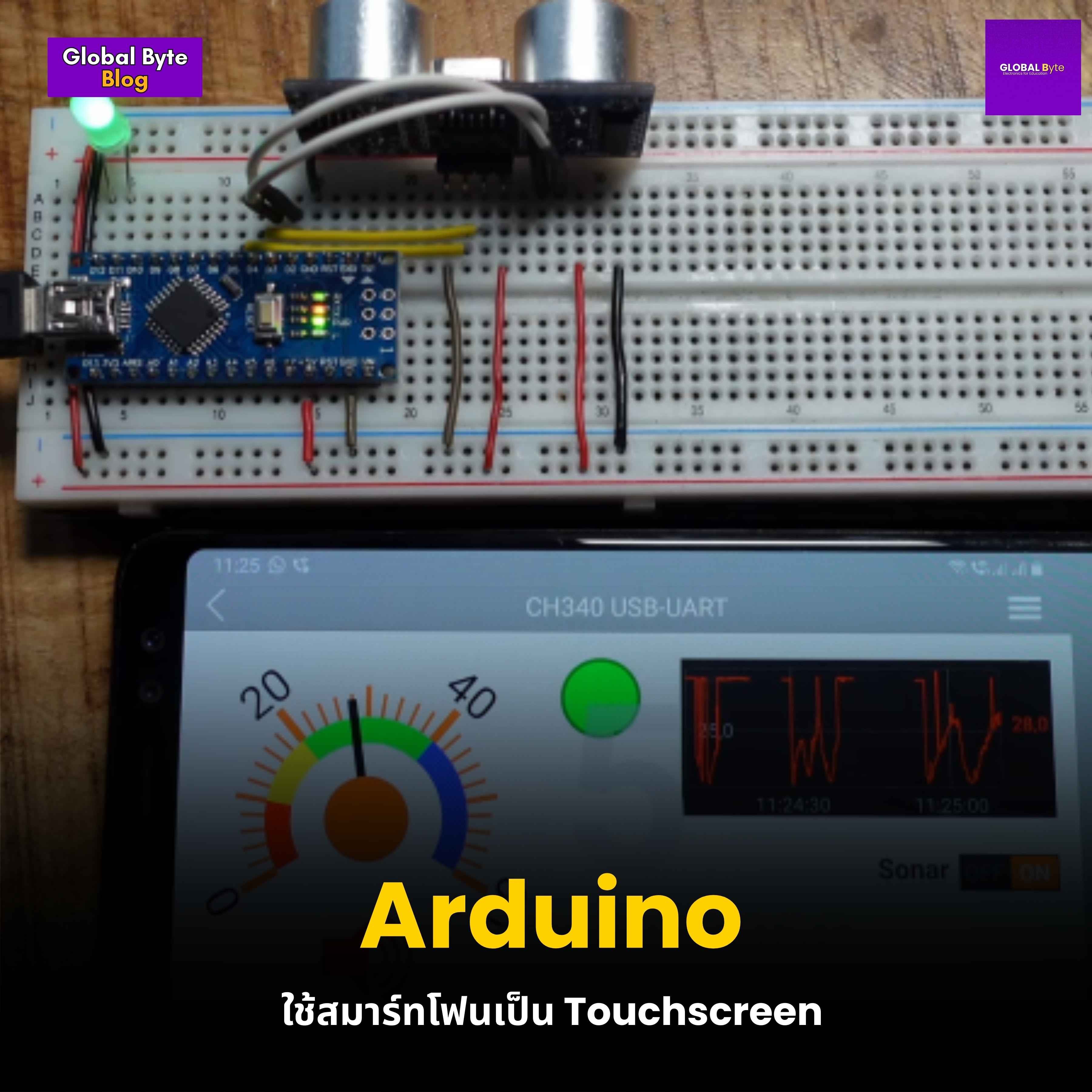 🚀 Arduino! เชื่อมมือถือให้เป็นจอควบคุม IoT แบบเรียลไทม์ - บริษัท โกลบอลโทรนิค อินเตอร์เทรด จํากัด