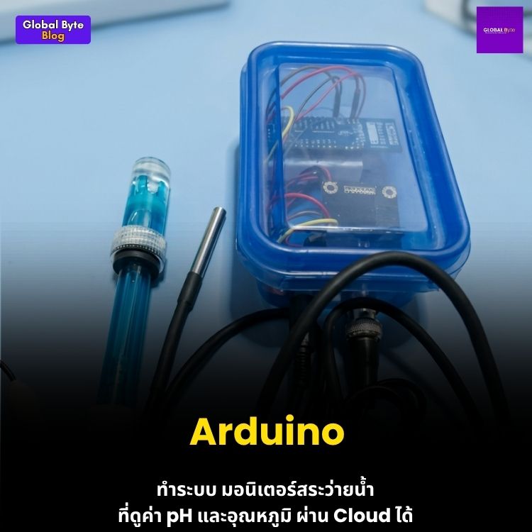 ดูแลสระว่ายน้ำให้เป๊ะด้วยระบบ IoT! เฝ้าระวัง pH และอุณหภูมิแบบเรียลไทม์ผ่าน Cloud