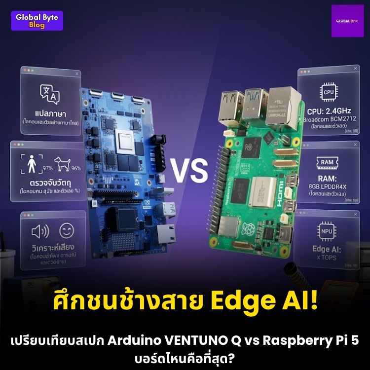 ศึกชิงเจ้าแห่ง Edge AI: เจาะลึก Arduino VENTUNO Q ปะทะ Raspberry Pi 5 บอร์ดไหนคือคำตอบสำหรับโปรเจกต์ของคุณ?