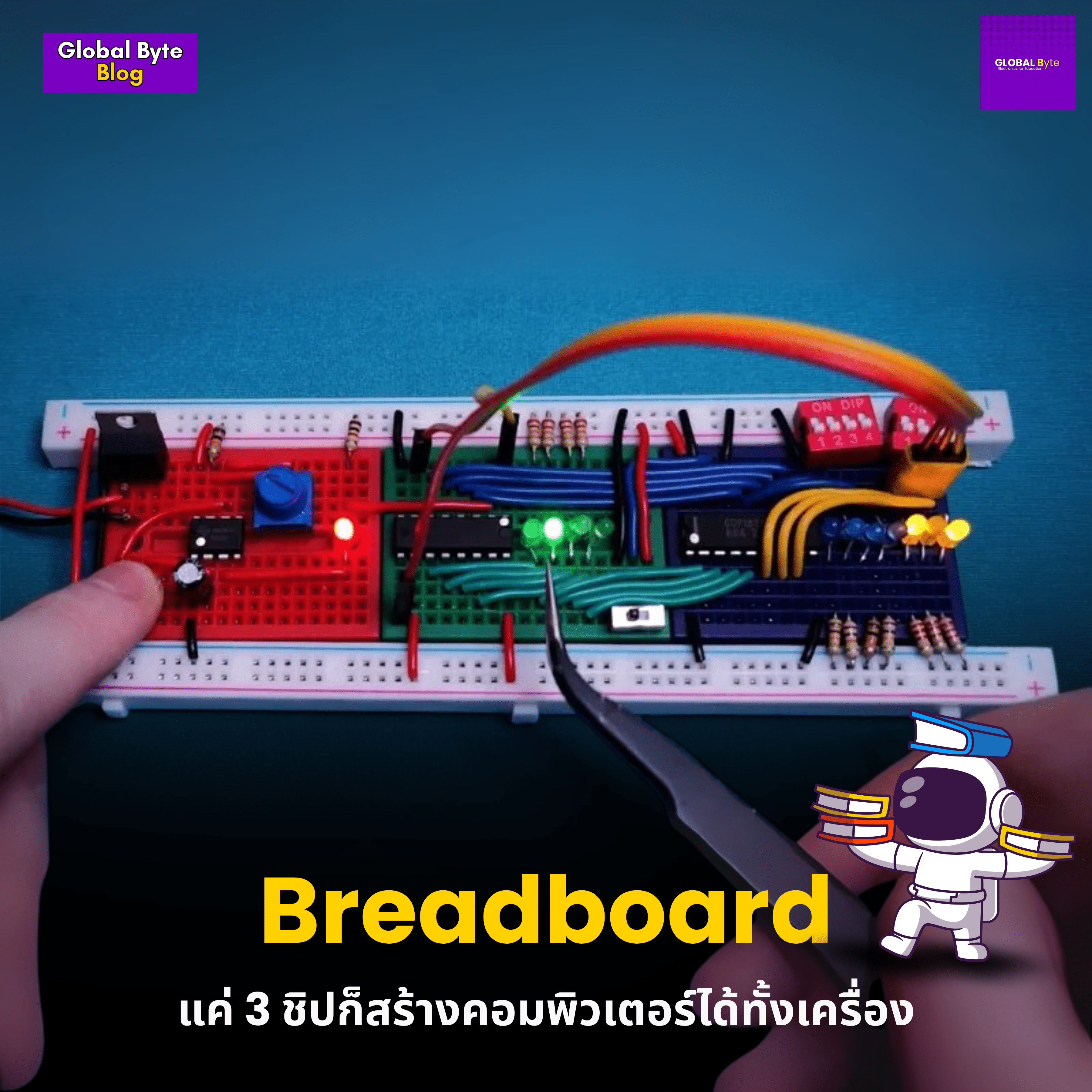 Breadboard! แค่ 3 ชิปก็สร้างคอมพิวเตอร์ได้ทั้งเครื่อง - บริษัท โกลบอลโทรนิค อินเตอร์เทรด จํากัด