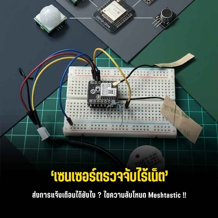 ทำระบบแจ้งเตือนไร้สายทางไกลด้วย Meshtastic ไม่ง้อเน็ต!
