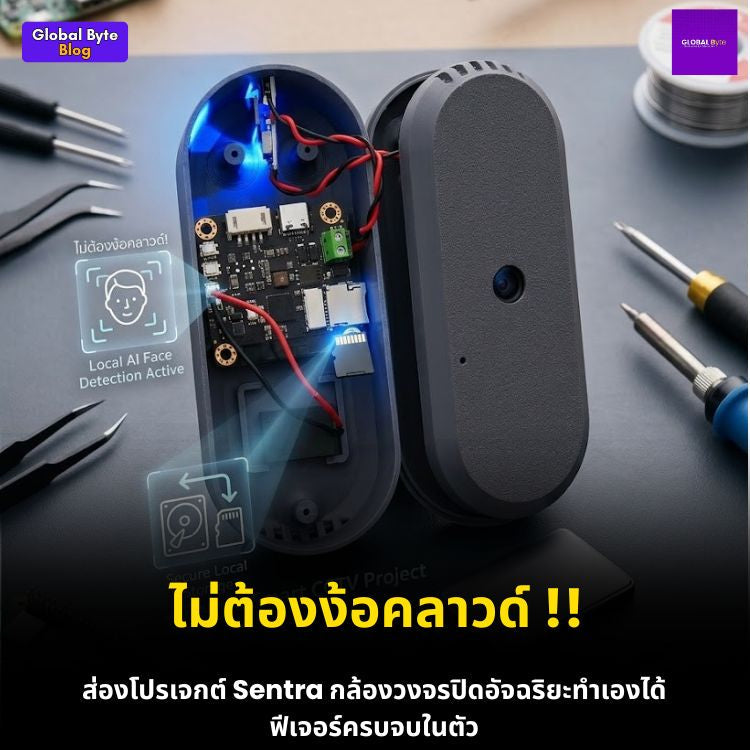 เจาะลึกโปรเจกต์ "Sentra" กล้องวงจรปิดอัจฉริยะ DIY สุดล้ำ พลัง ESP32-S3 !