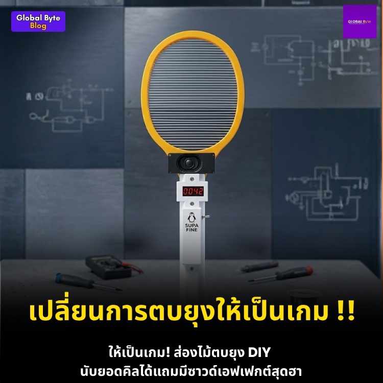 ไม้ตียุงสายเกมเมอร์! อัปเกรดไม้ช็อตยุงธรรมดาให้นับ Kill Count พร้อมเสียงเอฟเฟกต์