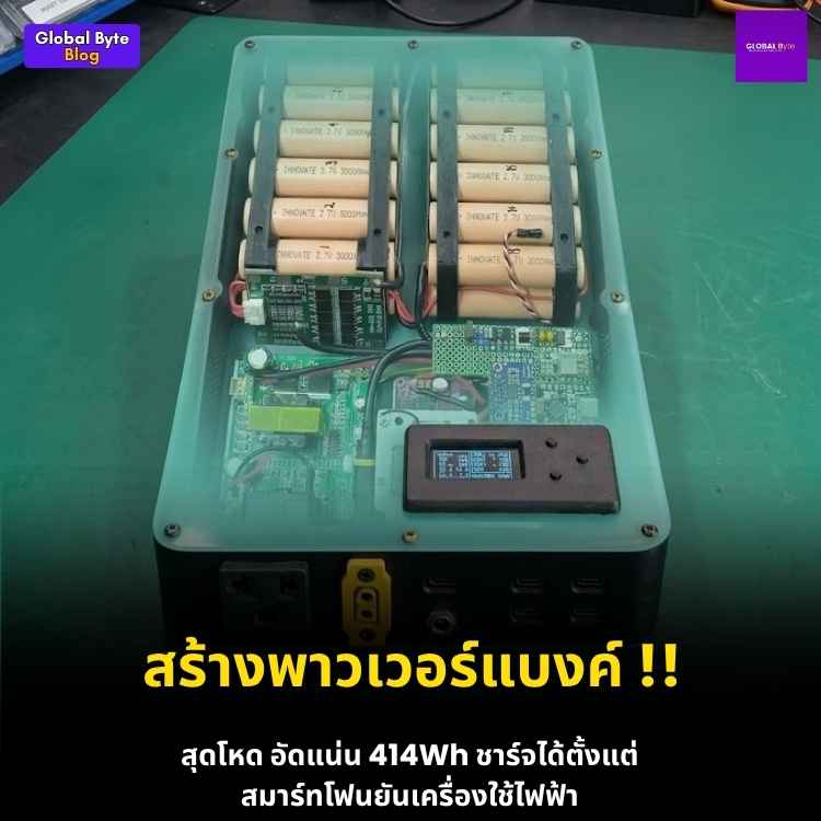 สร้างพาวเวอร์แบงค์สุดล้ำ The Omnibus 4X8 สเปกจัดเต็มควบคุมด้วย ESP32!
