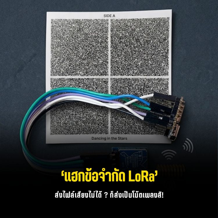 บีบอัดเพลงใส่กระดาษ สตรีมผ่าน LoRA ด้วย Paper Tunes