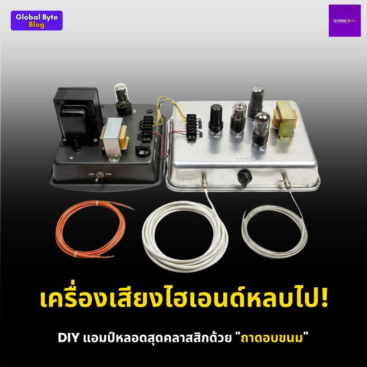 สร้างเครื่องขยายเสียงหลอดสุญญากาศสุดคลาสสิกปี 1955 ด้วย... ถาดอบขนม!