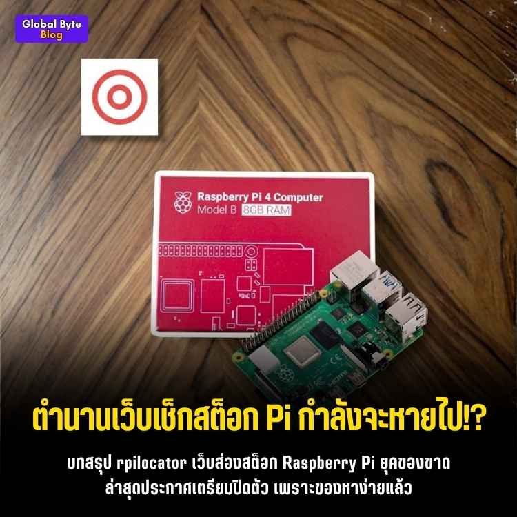ปิดตำนาน rpilocator! เว็บเช็คสต็อก Raspberry Pi เตรียมบอกลา ก.ค. นี้