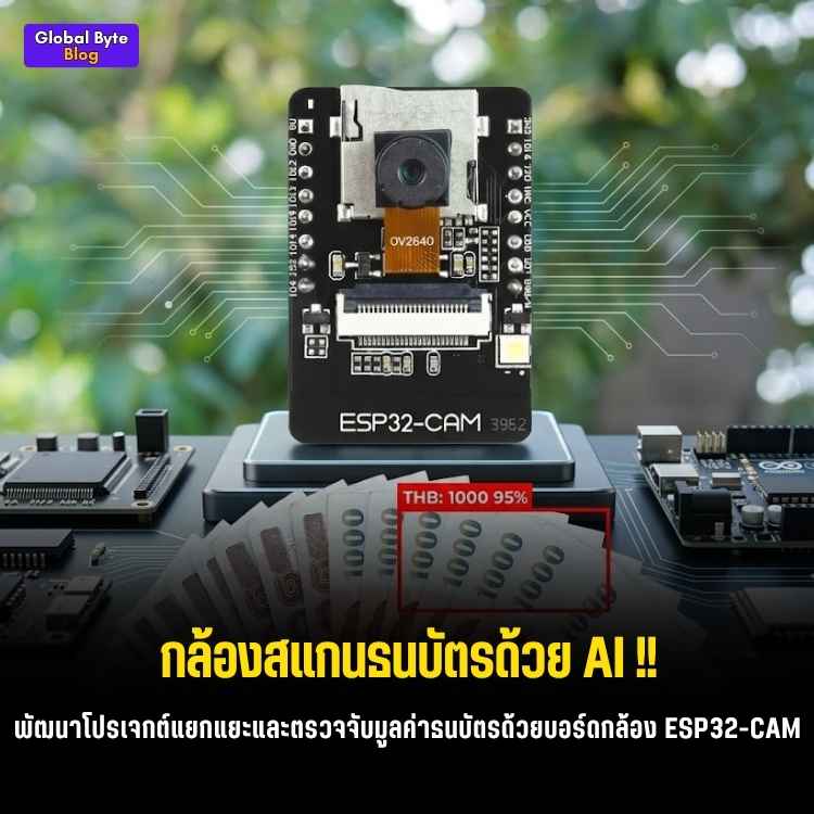 โปรเจกต์น้ำดี! สร้างเครื่องสแกนธนบัตรบอกเสียง เพื่อผู้พิการทางสายตาด้วย ESP32-CAM