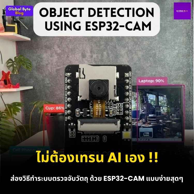 สร้างระบบตรวจจับวัตถุ (Object Detection) ด้วย ESP32-CAM แบบไม่ง้อ Dataset!