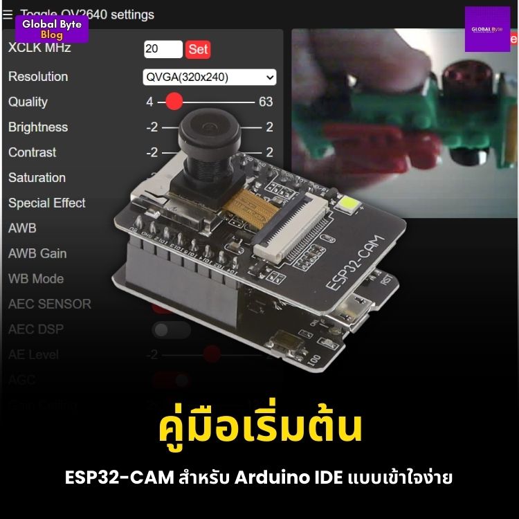 คู่มือเริ่มต้น ESP32-CAM สำหรับ Arduino IDE แบบเข้าใจง่าย