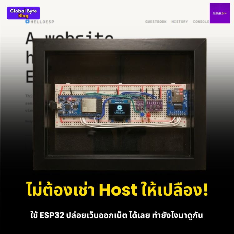 ลองของ! รันเว็บไซต์ทั้งเว็บด้วยบอร์ด ESP32 งบหลักร้อย 🌐🚀