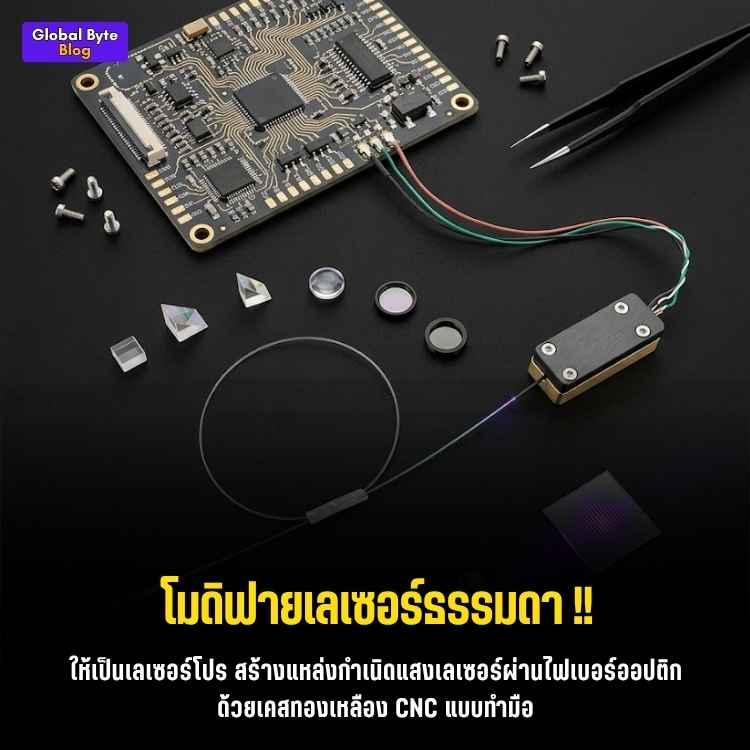 ยิงแสงให้เป๊ะ! สร้าง Fiber-Coupled Laser ไว้อัปเกรดเลเซอร์สุดกากให้เป็นแสงกลมกริ๊บ
