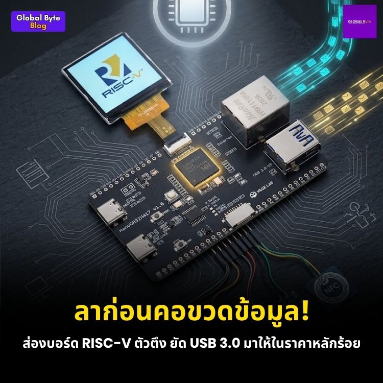 ของเล่นใหม่สาย Maker! บอร์ด MuseLab nanoCH32H417 ชิป RISC-V สุดแรง พร้อมพอร์ต USB 3.0