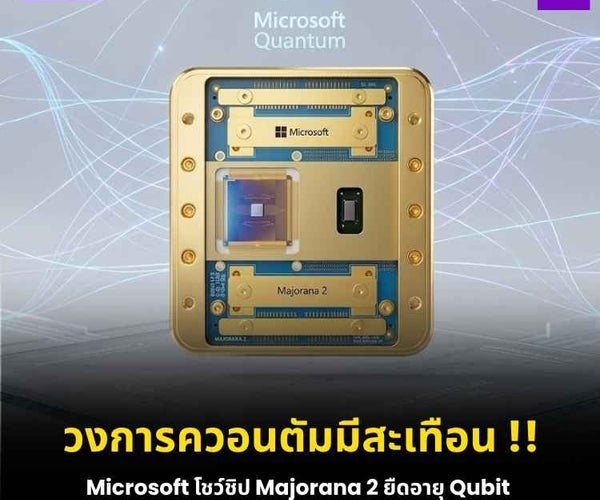 ก้าวล้ำ! Microsoft เคลมชิปควอนตัม Qubit อยู่ได้นาน 20 วินาที – บริษัท โ ...