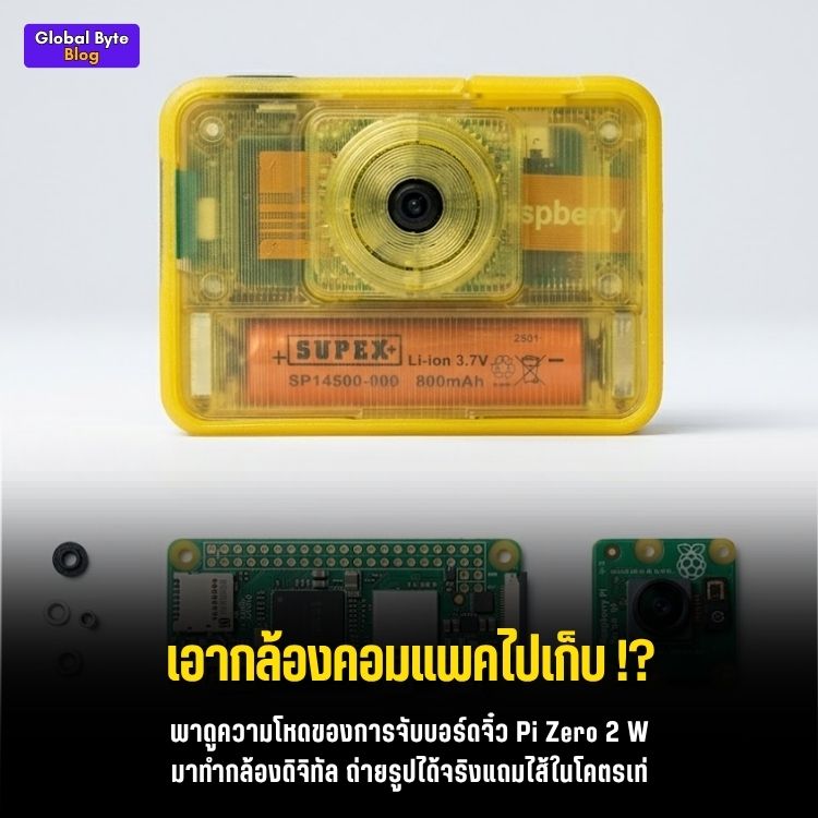 ประกอบกล้องดิจิทัล DIY ทรงวินเทจ "Optocam Zero" ด้วยพลัง Raspberry Pi