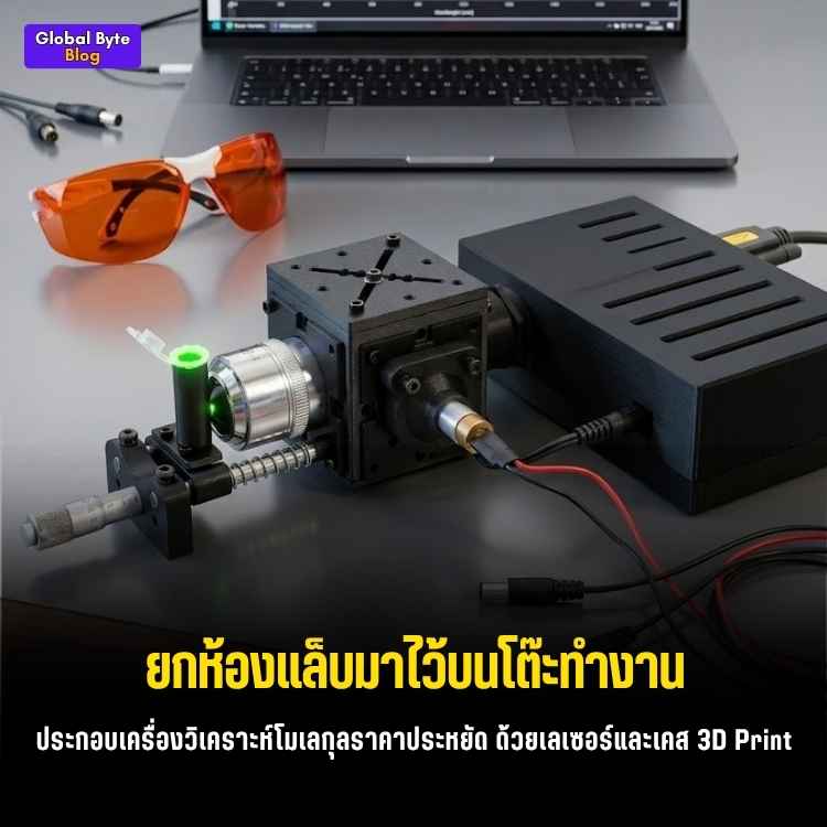 แหกกฎแล็บวิทย์! สร้างเครื่องตรวจสารเคมีด้วยเลเซอร์ (CubeRaman) ฉบับคนงบน้อย