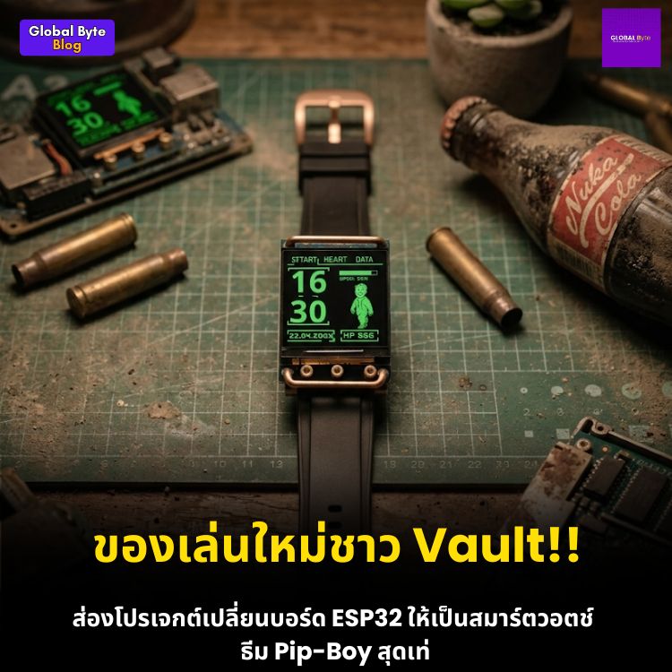 สานฝันเกมเมอร์! สร้างสมาร์ตวอทช์สไตล์ Pip-Boy จากเกม Fallout ด้วยตัวเอง
