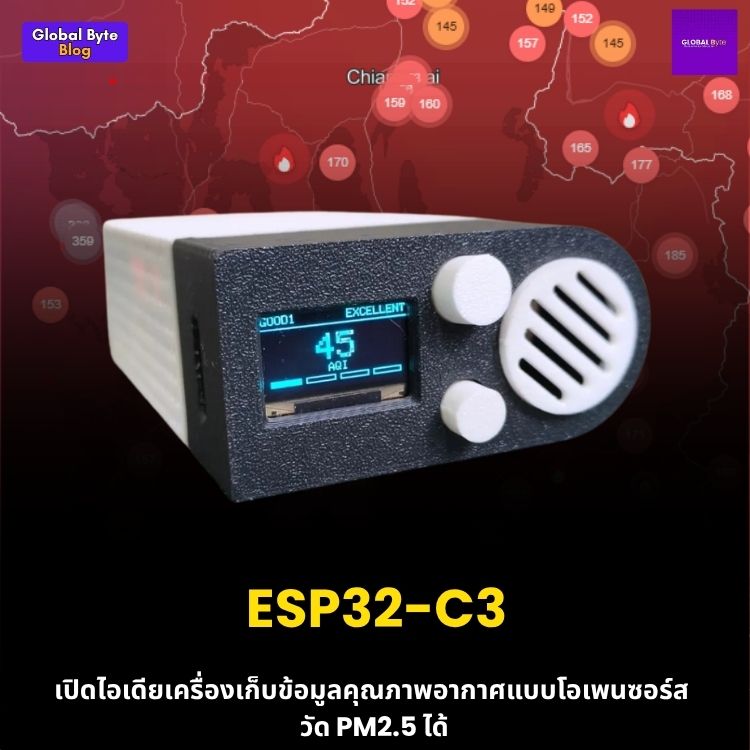 Project OAQ: สร้างเครื่องวัดคุณภาพอากาศ AQI พกพาฉบับ DIY (ไม่ต้องบัดกรี SMD!)