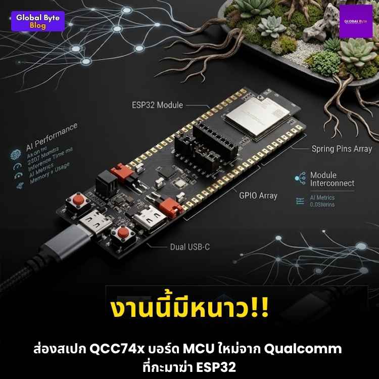Qualcomm เปิดตัวชิปใหม่ QCC74x สเปกแรงพร้อมท้าชนเจ้าตลาด ESP32!