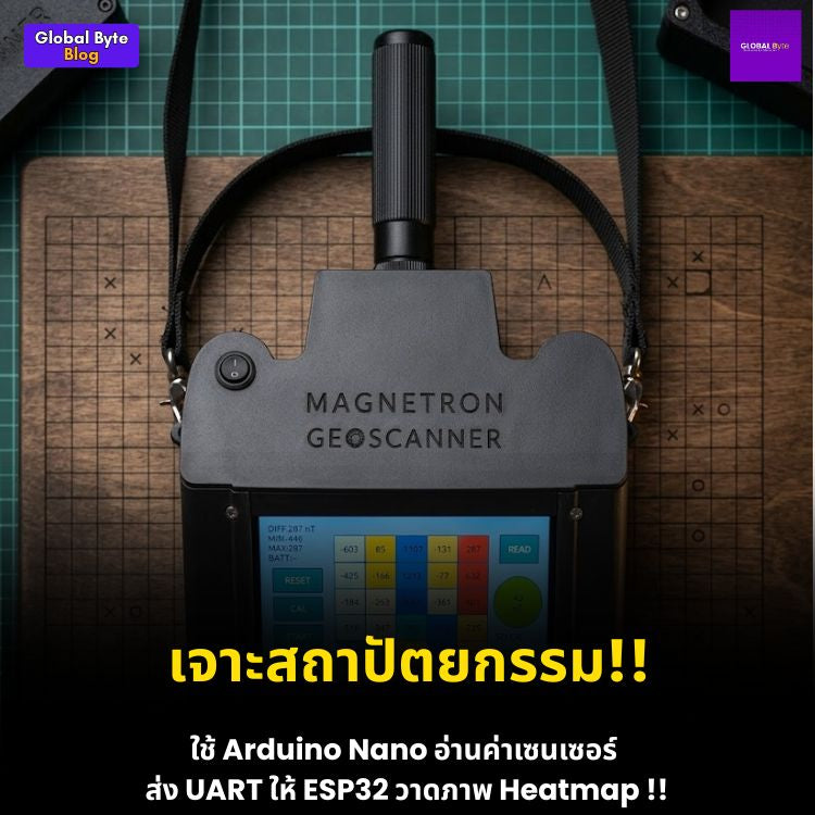 มองทะลุพลังงานลึกลับ! สร้างเครื่องสแกนและทำแผนที่สนามแม่เหล็กด้วย ESP32 และ Arduino