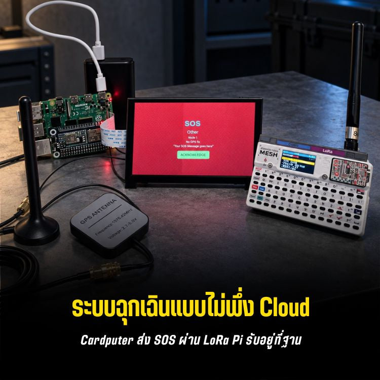 RescueMesh: ส่ง SOS เข้ารหัสผ่าน LoRa