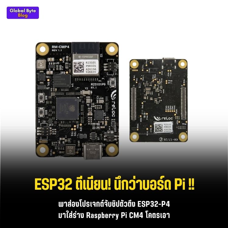 รู้จักกับ SCINTIX P4! บอร์ด ESP32-P4 ที่แอบเนียนเสียบฐาน Raspberry Pi CM4/CM5 ได้