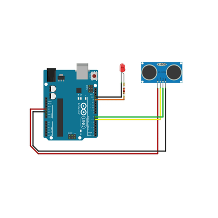 การเชื่อมต่อ HC-SR04P Ultrasonic Sensor