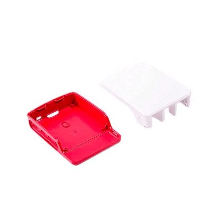 ฐานเคส Raspberry Pi 4 สีแดงขาว พร้อมรูยึด
