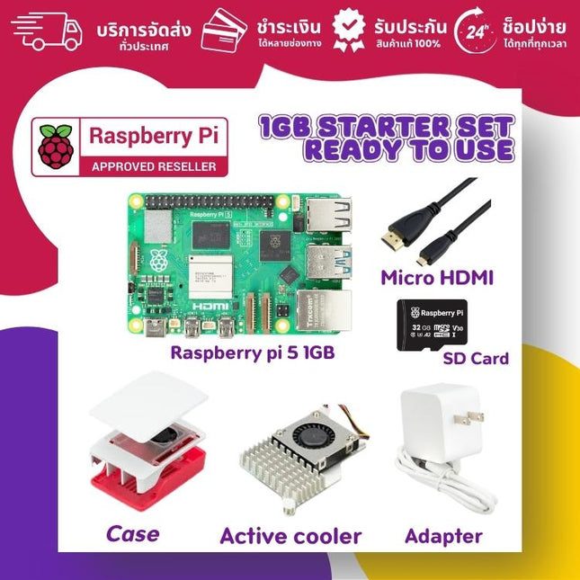 Official Raspberry Pi 5 Set - บริษัท โกลบอลโทรนิค อินเตอร์เทรด จํากัด