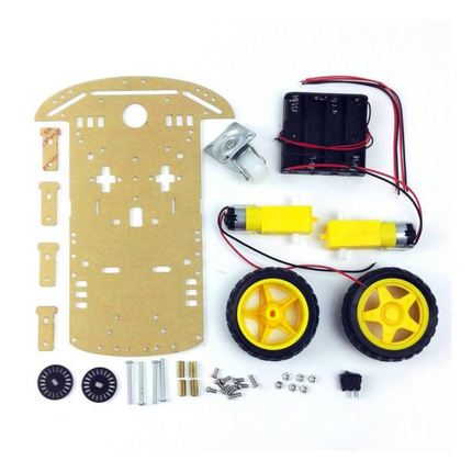 โครงสร้างรถหุ่นยนต์ 2WD Smart Robot Car