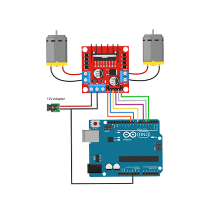 L298N Motor Driver Module ควบคุมมอเตอร์ DC
