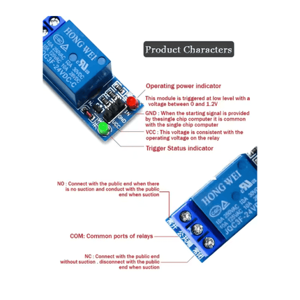 การเชื่อมต่อ Relay Module 5V กับไมโครคอนโทรลเลอร์