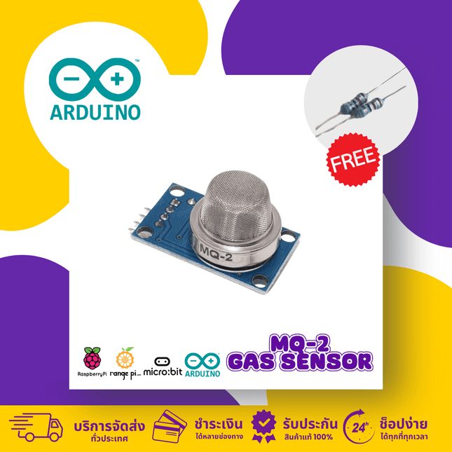 MQ-2 Smoke Gas Sensor For Arduino