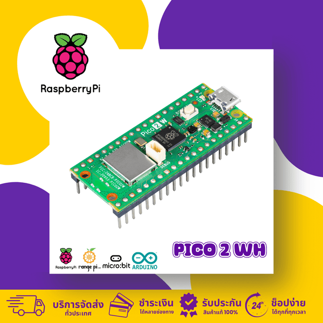 Raspberry Pi Pico 2 WH wireless with header