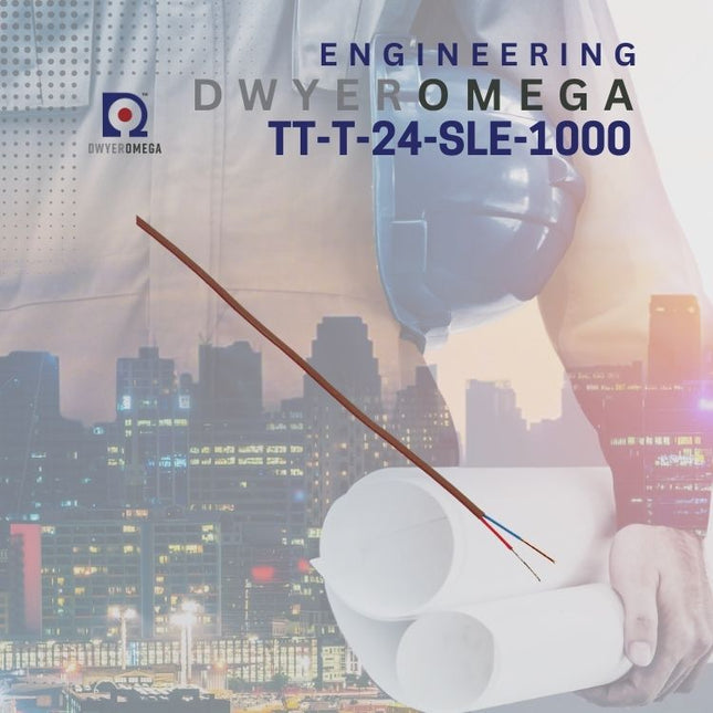 OMEGA - TT-T-24-SLE-1000 - Thermocouple Wire, Type T, 24 AWG, 305 m